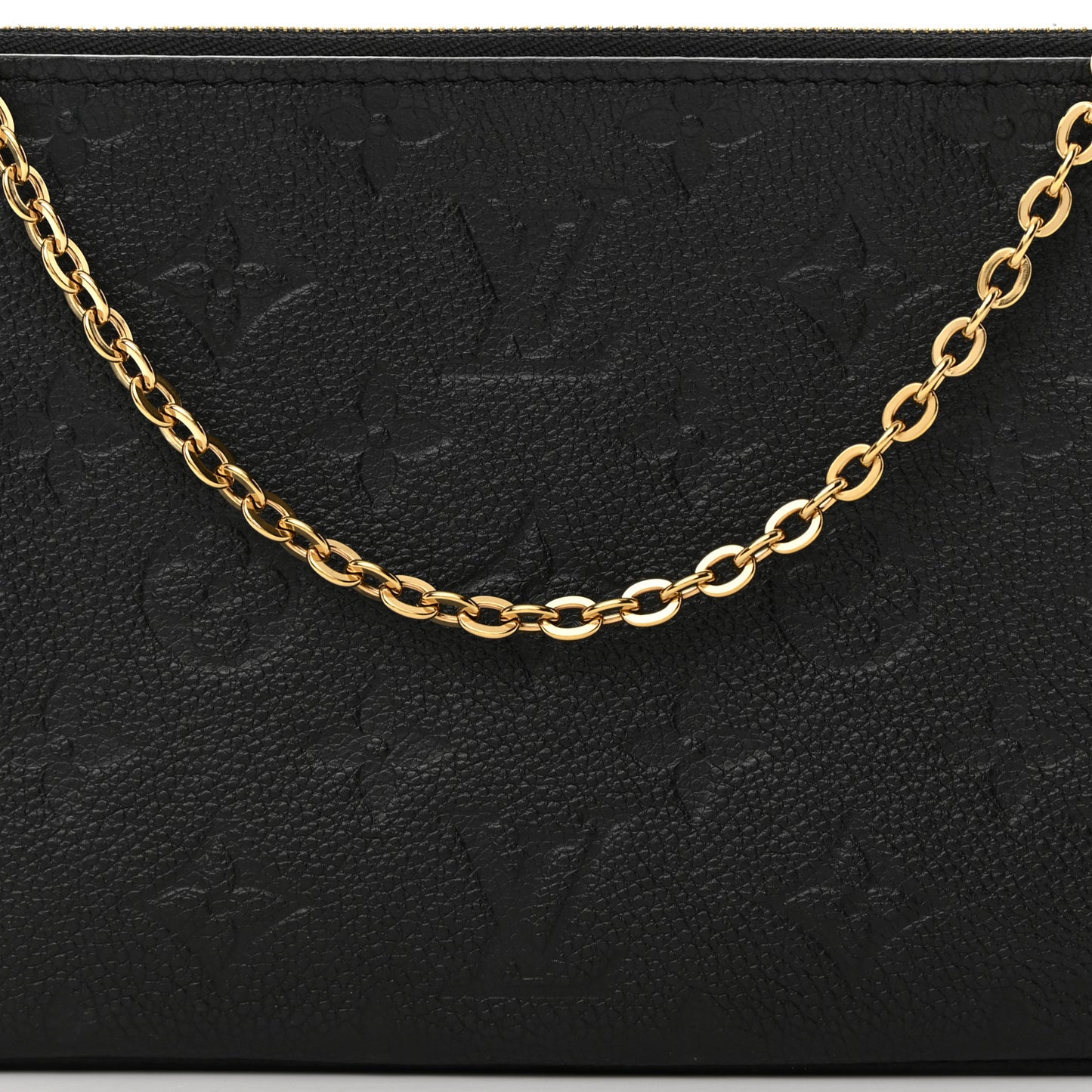 Empreinte Double Zip Pochette Black