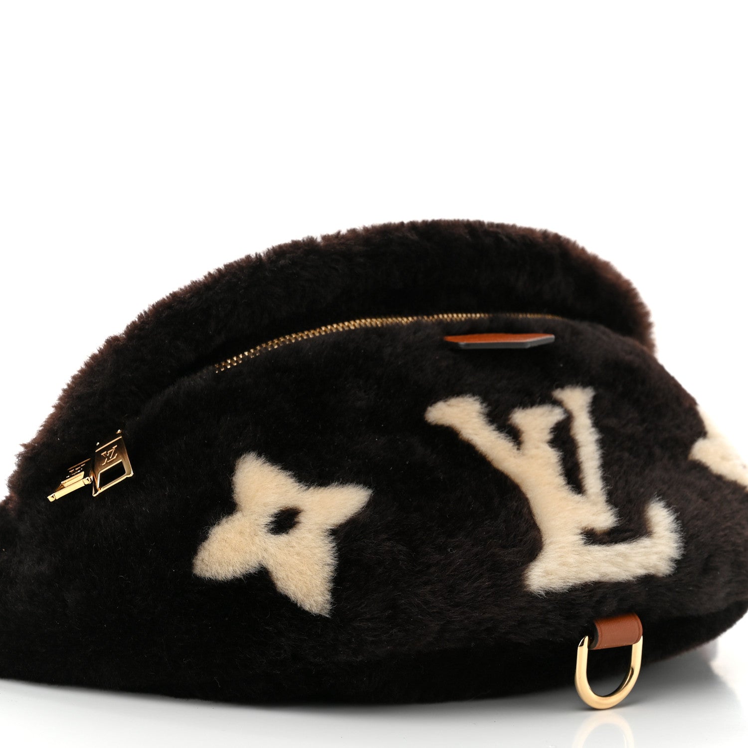 Louis Vuitton Shearling Monogram Bumbag Chocolate Cream 8 of 9