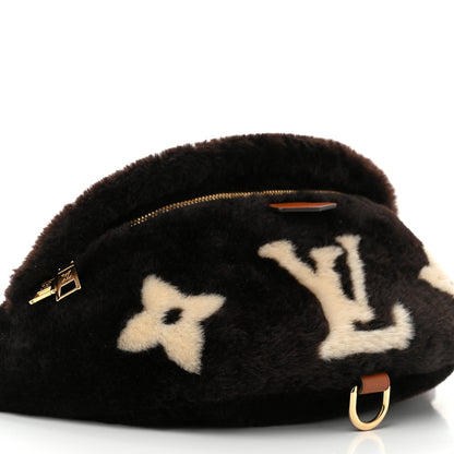 Louis Vuitton Shearling Monogram Bumbag Chocolate Cream 8 of 9