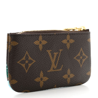 Louis Vuitton Monogram 2023 Christmas Animation Alpine Key Pouch Pink 3 of 6
