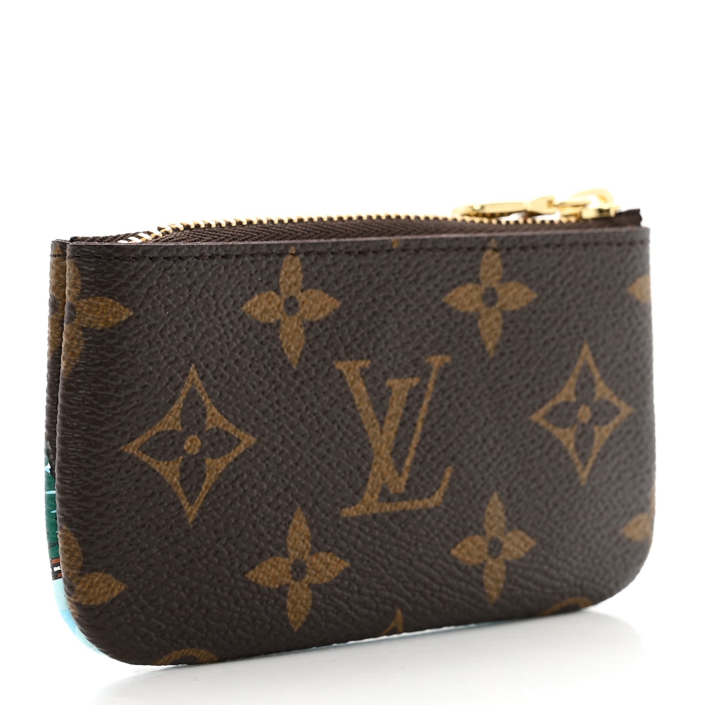 Monogram 2023 Christmas Animation Alpine Key Pouch Pink
