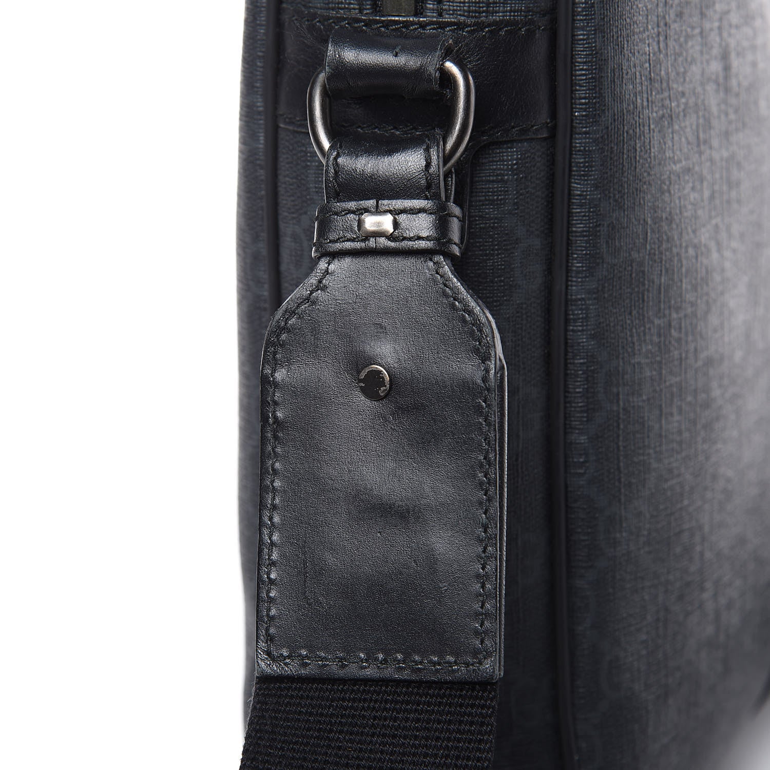 Gucci GG Supreme Monogram Briefcase Black Grey 12 of 15
