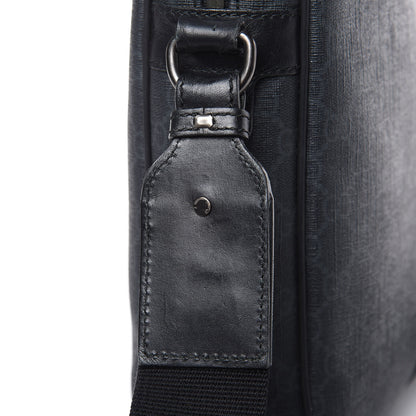 Gucci GG Supreme Monogram Briefcase Black Grey 12 of 15