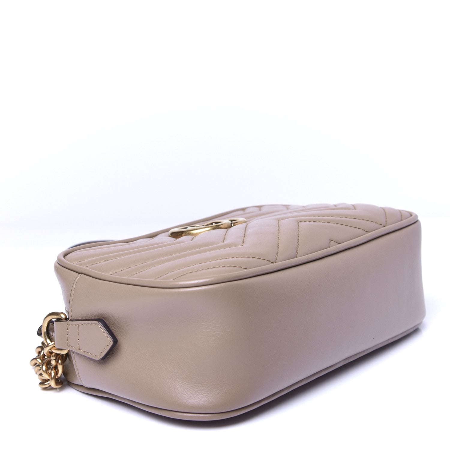 Gucci Calfskin Matelasse Small GG Marmont Chain Shoulder Bag Porcelain Rose 4 of 10