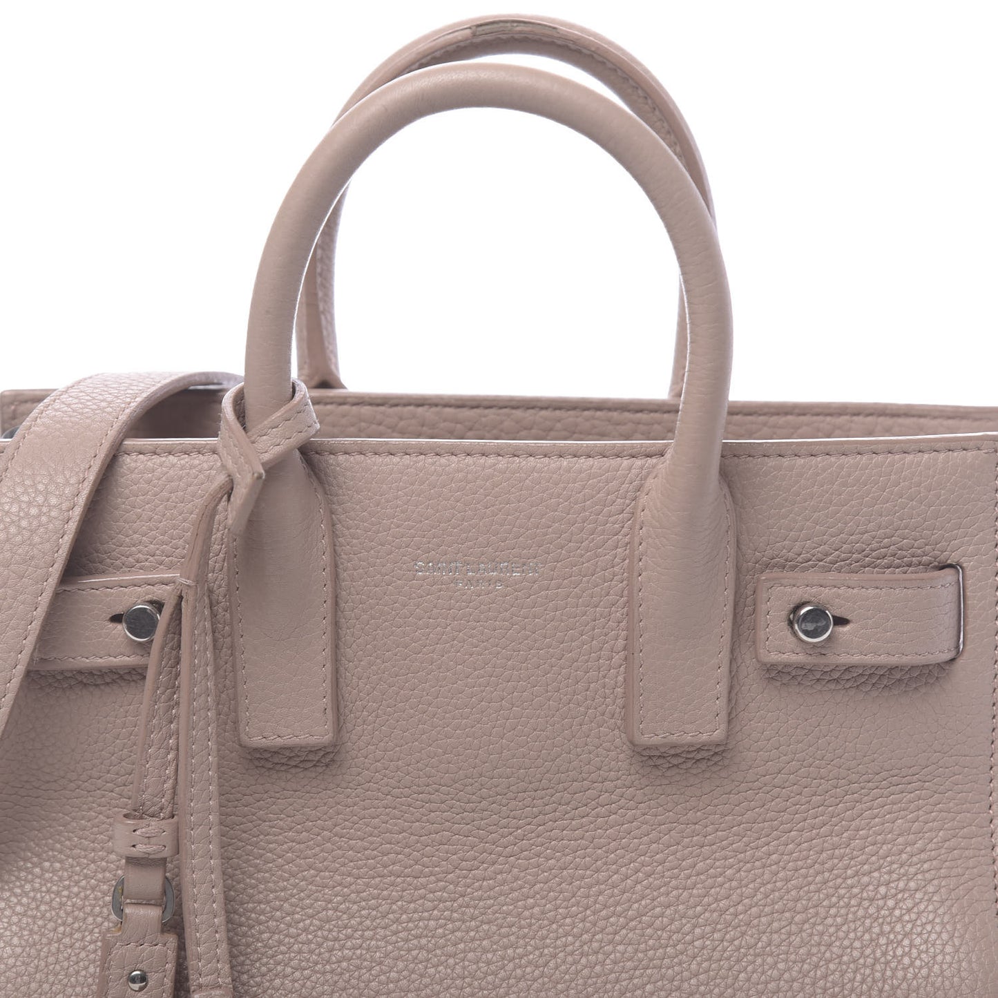 Grained Calfskin Nano Sac De Jour Souple Nude