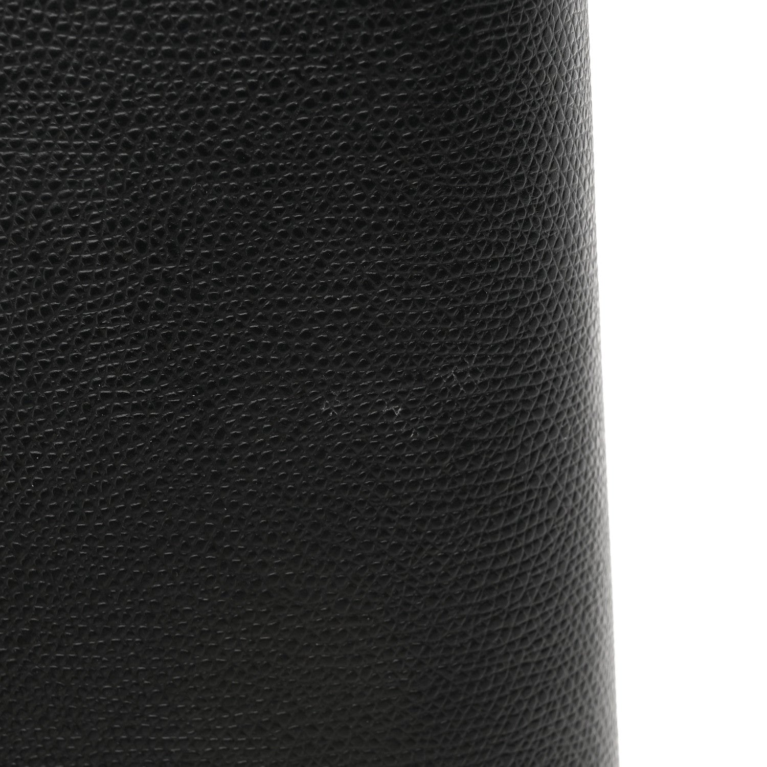 Christian Dior Grained Calfskin Saddle Chain Wallet Pouch Black 17 of 19