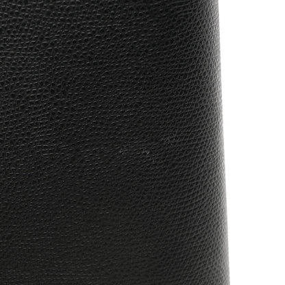 Christian Dior Grained Calfskin Saddle Chain Wallet Pouch Black 17 of 19