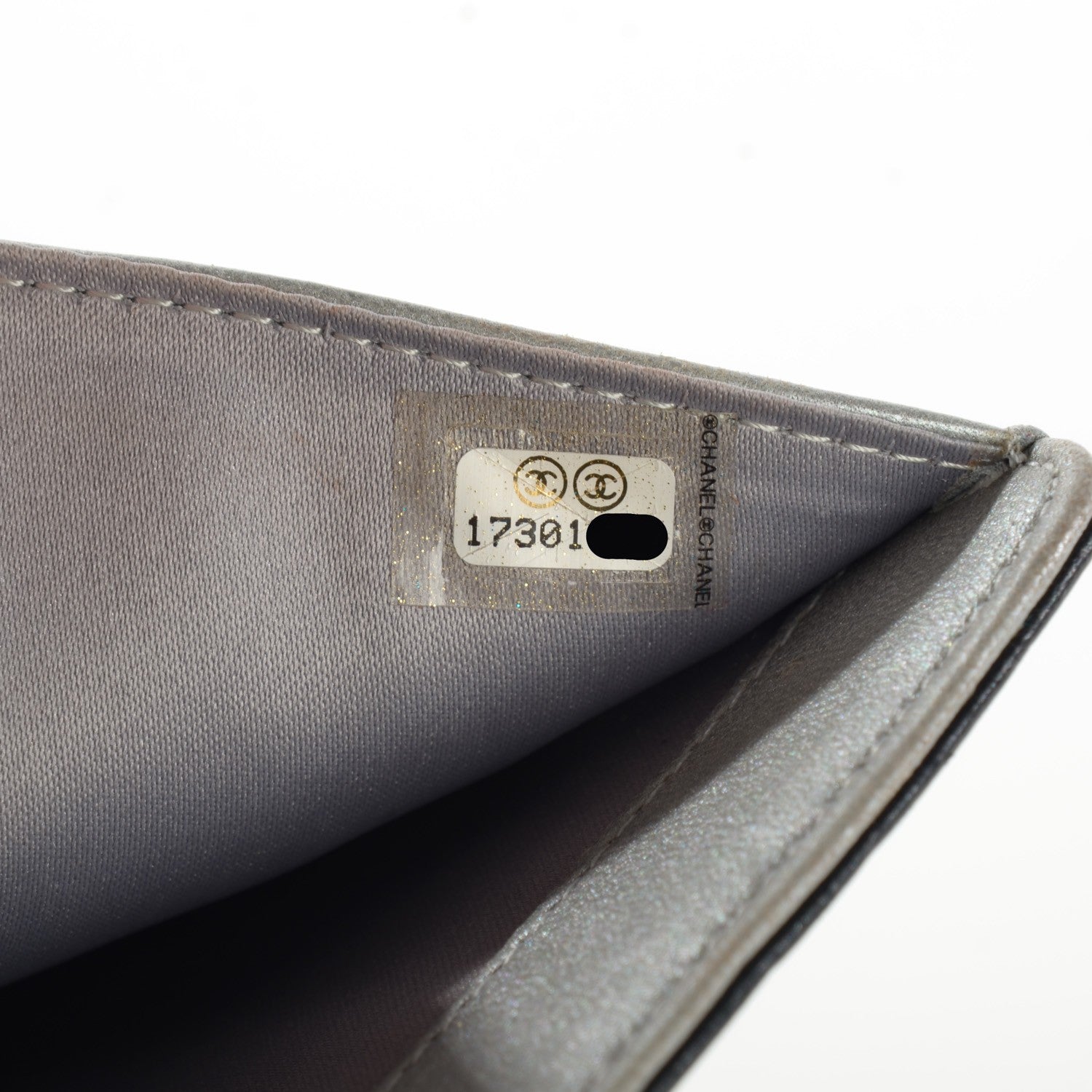 Chanel Lambskin Embossed Camellia Large Gusset Flap Wallet Black 9 of 9