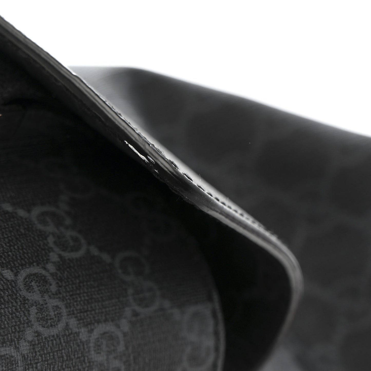 Soft GG Supreme Monogram Large Double Buckle Backpack Black