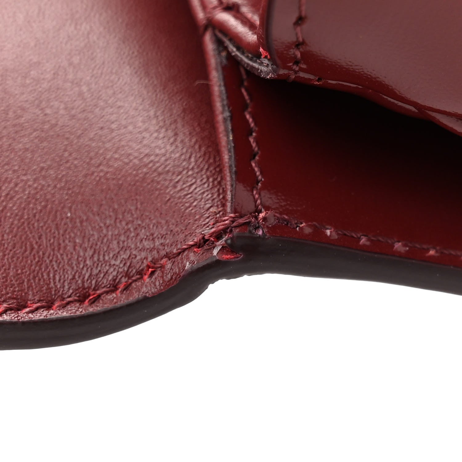 Celine Shiny Calfskin Triomphe Mini Besace Clea Light Burgundy 11 of 11