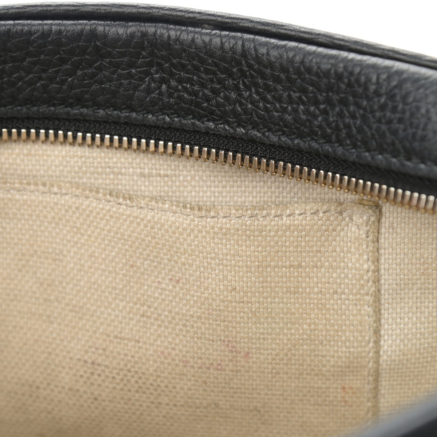 Pebbled Calfskin Small Soho Disco Bag Black