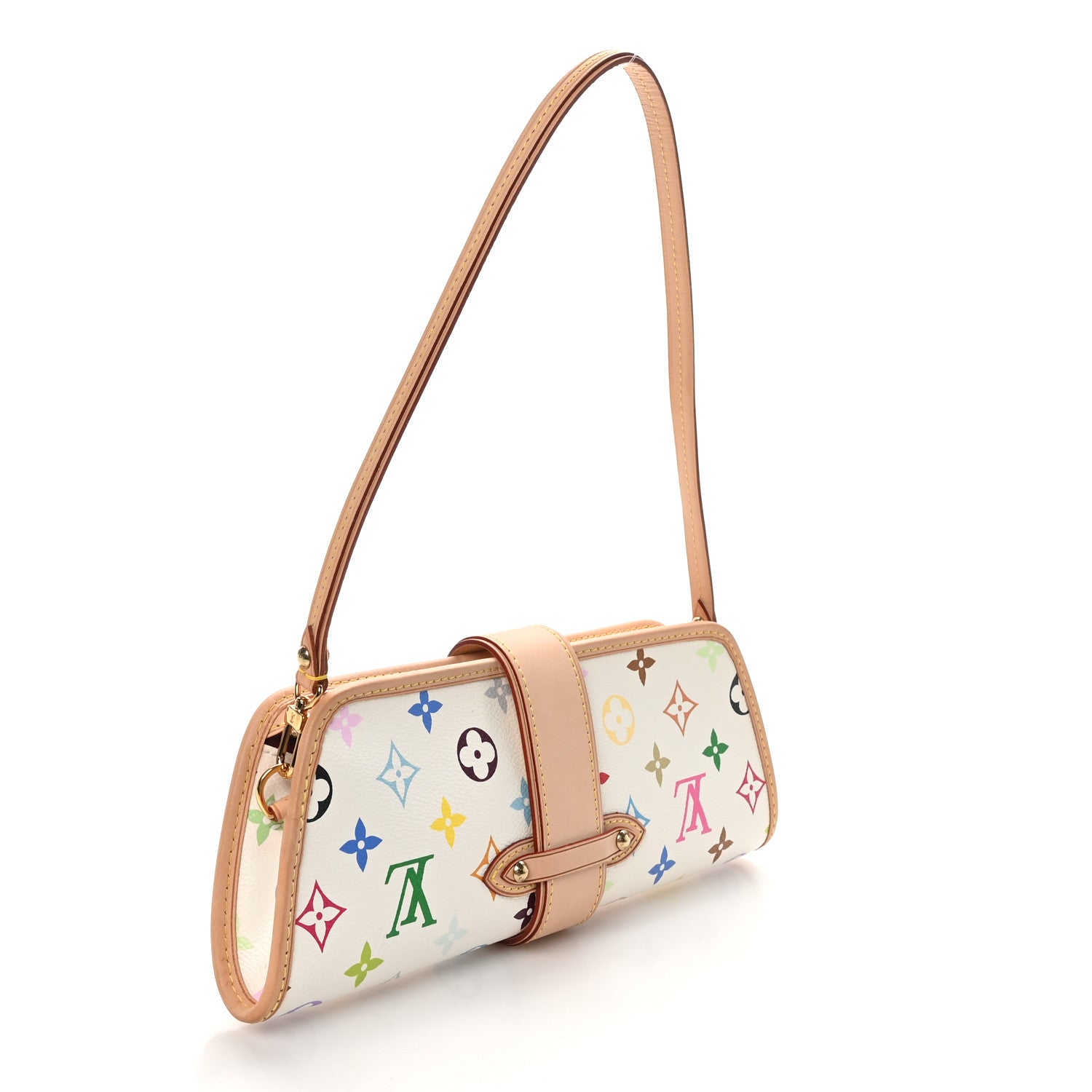 Louis Vuitton Monogram Multicolor Shirley White 3 of 9