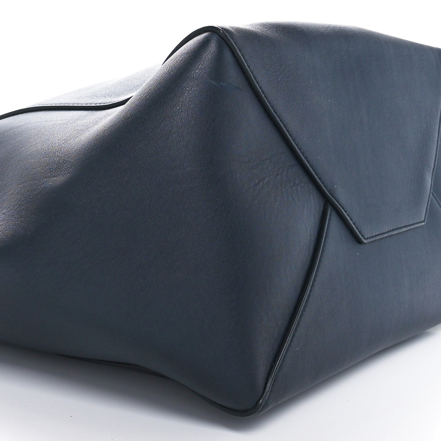 Smooth Calfskin Small Tassel Cabas Phantom Navy Blue
