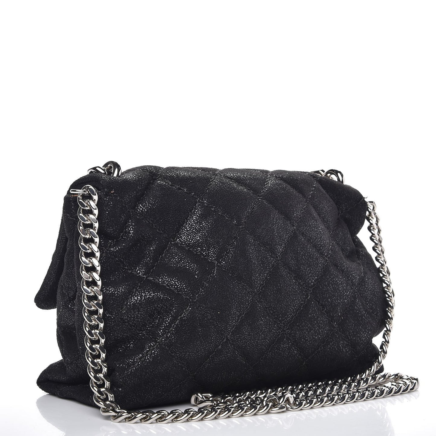 Shaggy Deer Quilted Small Beckett Chain Shoulder Bag Black