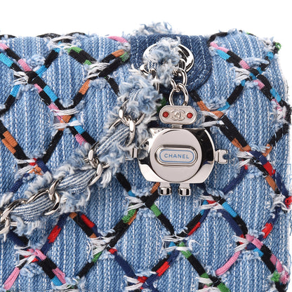 Chanel Woven Denim Medium Flap Multicolor 11 of 11