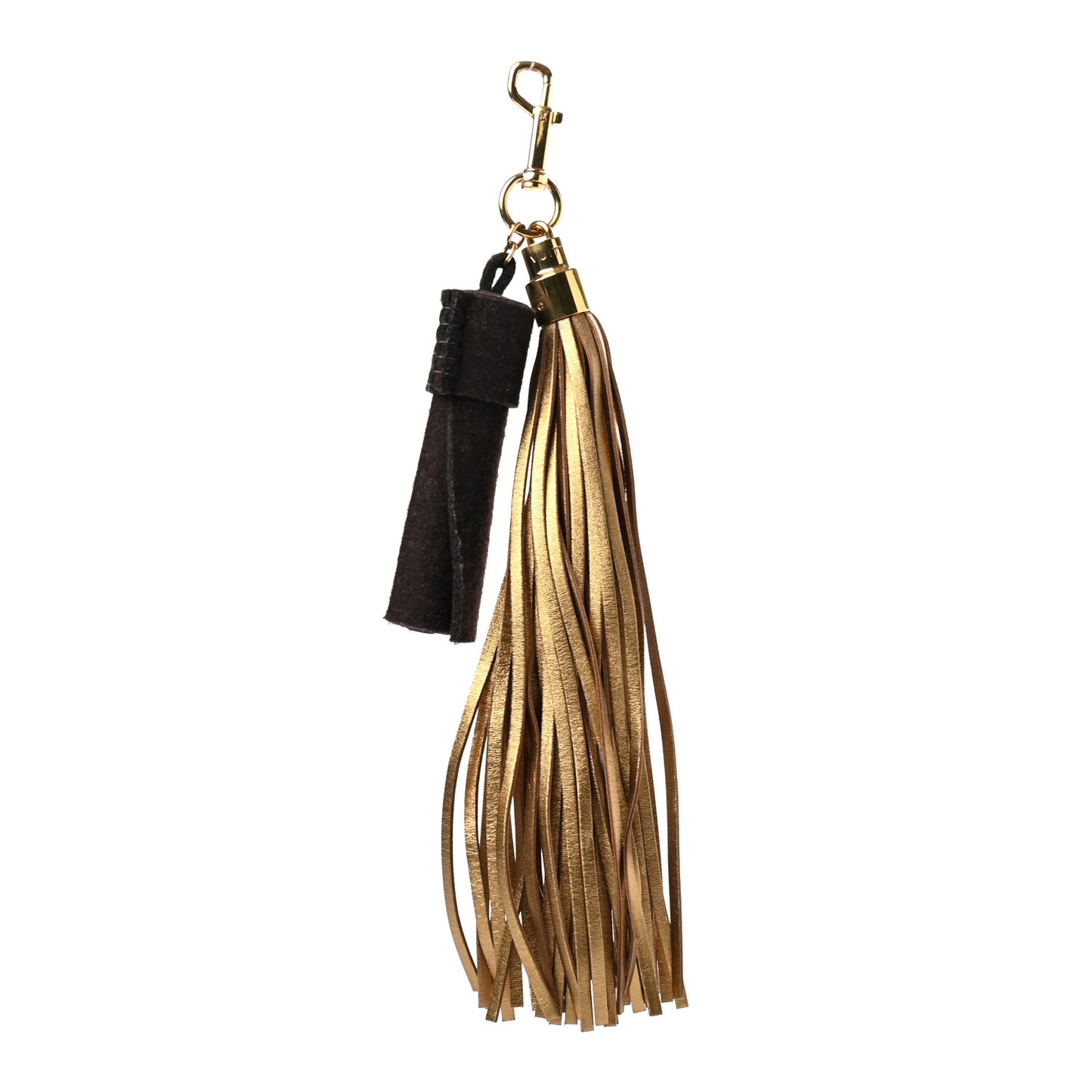 Rainbow Tassel Bag Charm Bronze