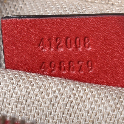 Gucci Calfskin Web Small Webby Bee Shoulder Bag Red 7 of 7