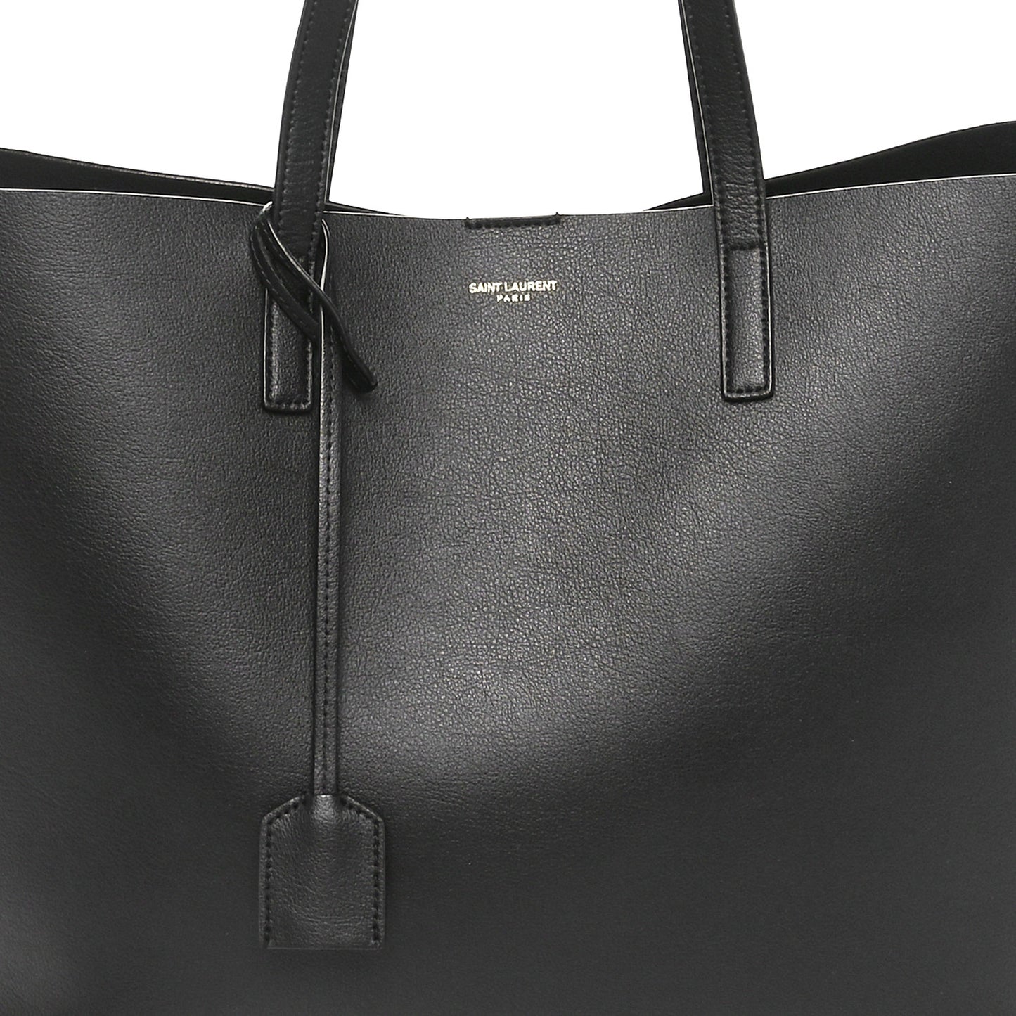 Calfskin Large Shopping Tote Black
