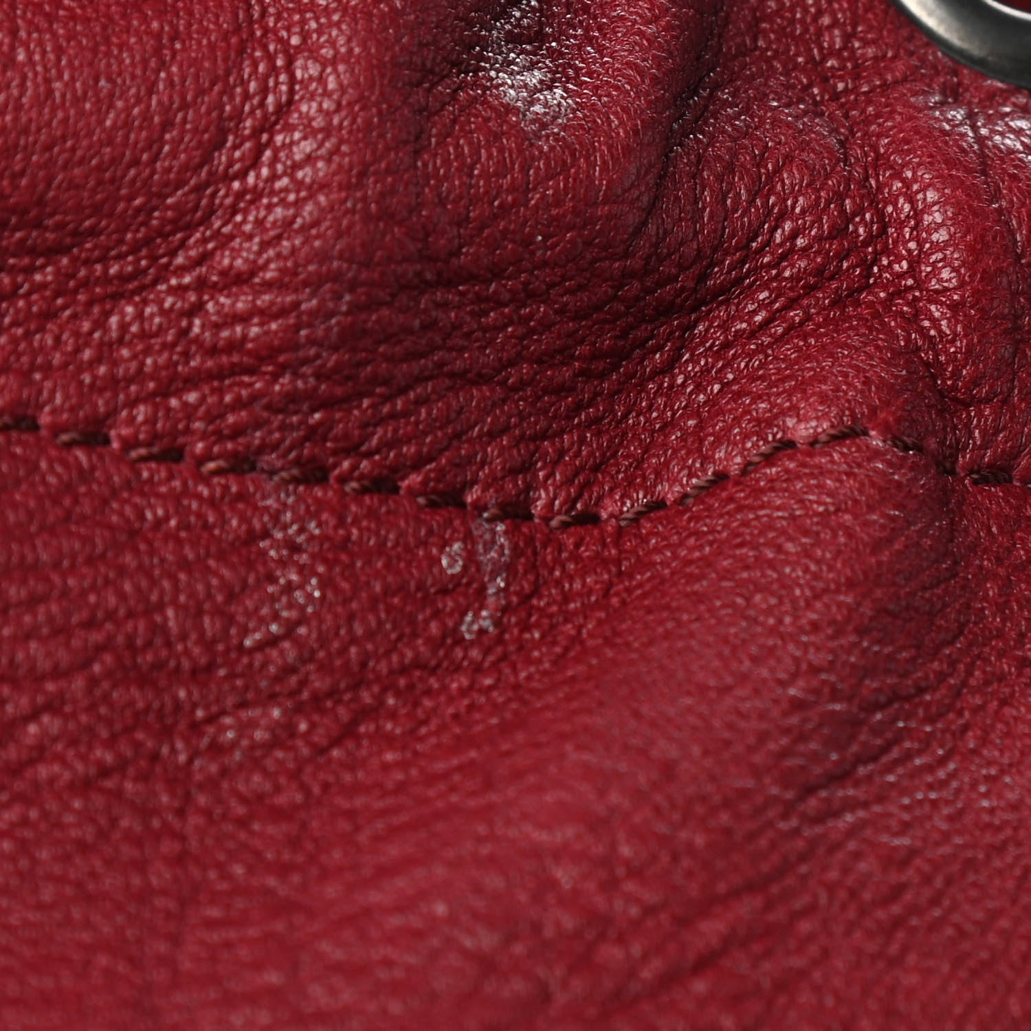 Burberry Calfskin Cinch Cord Shoulder Bag Red 5 of 9