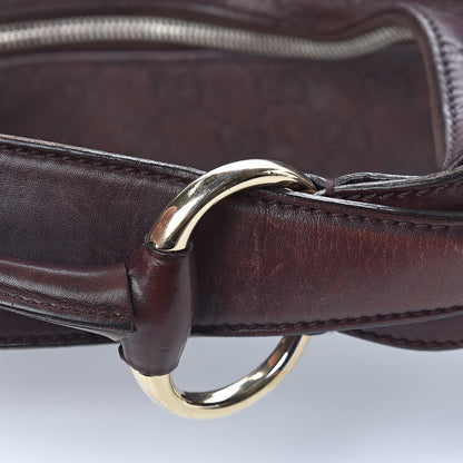 Gucci Calfskin Medium Horsebit Chain Hobo Brown 10 of 19