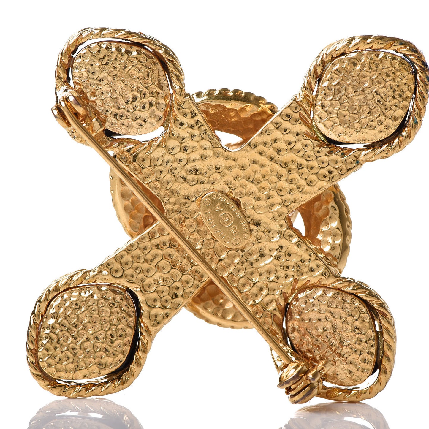 CC Brooch Black Gold
