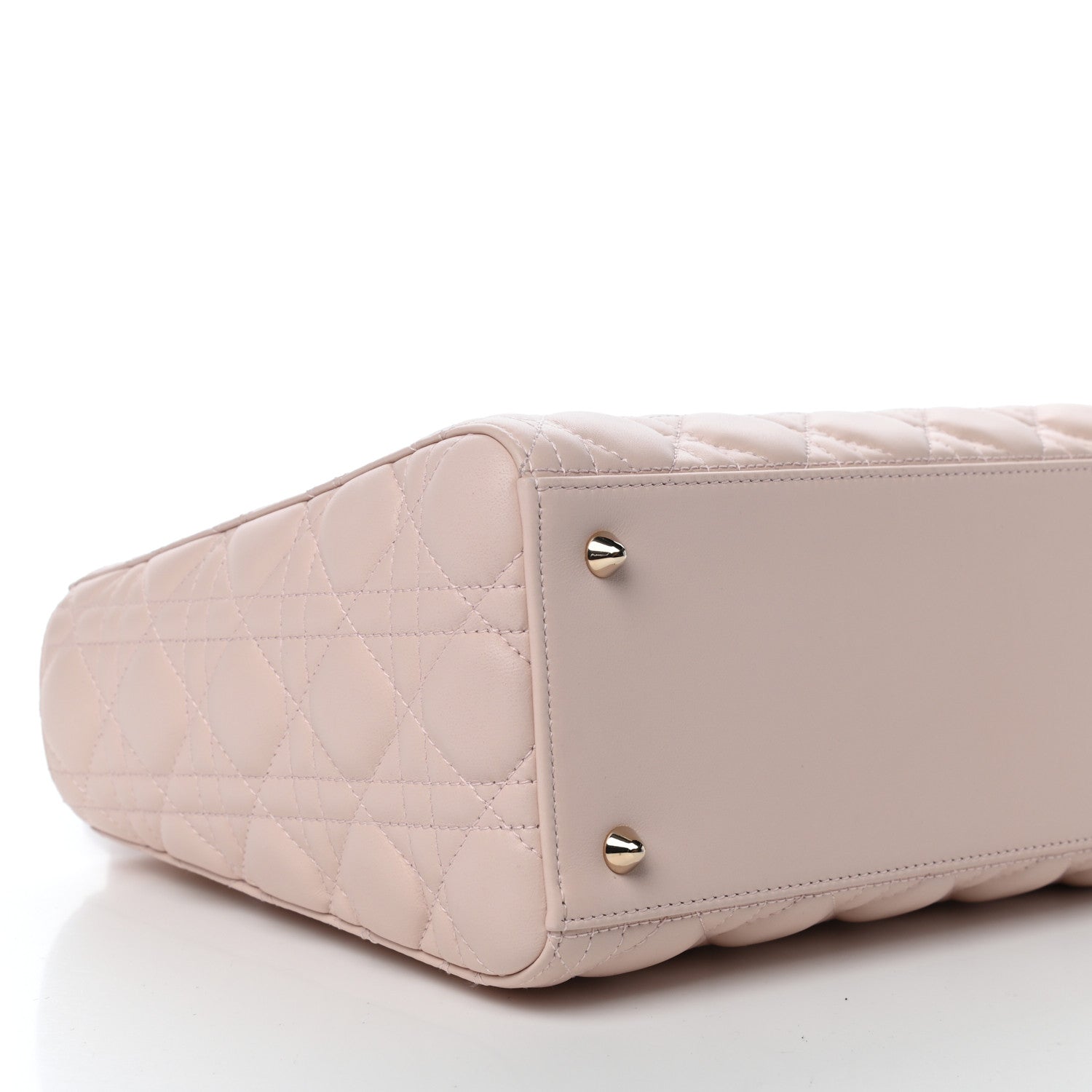 Christian Dior Lambskin Cannage Medium Lady Dior Rose Poudre 9 of 10