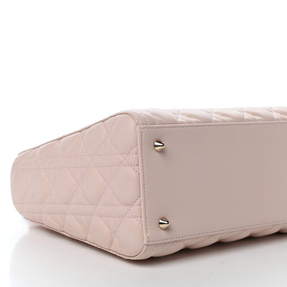Christian Dior Lambskin Cannage Medium Lady Dior Rose Poudre 9 of 10