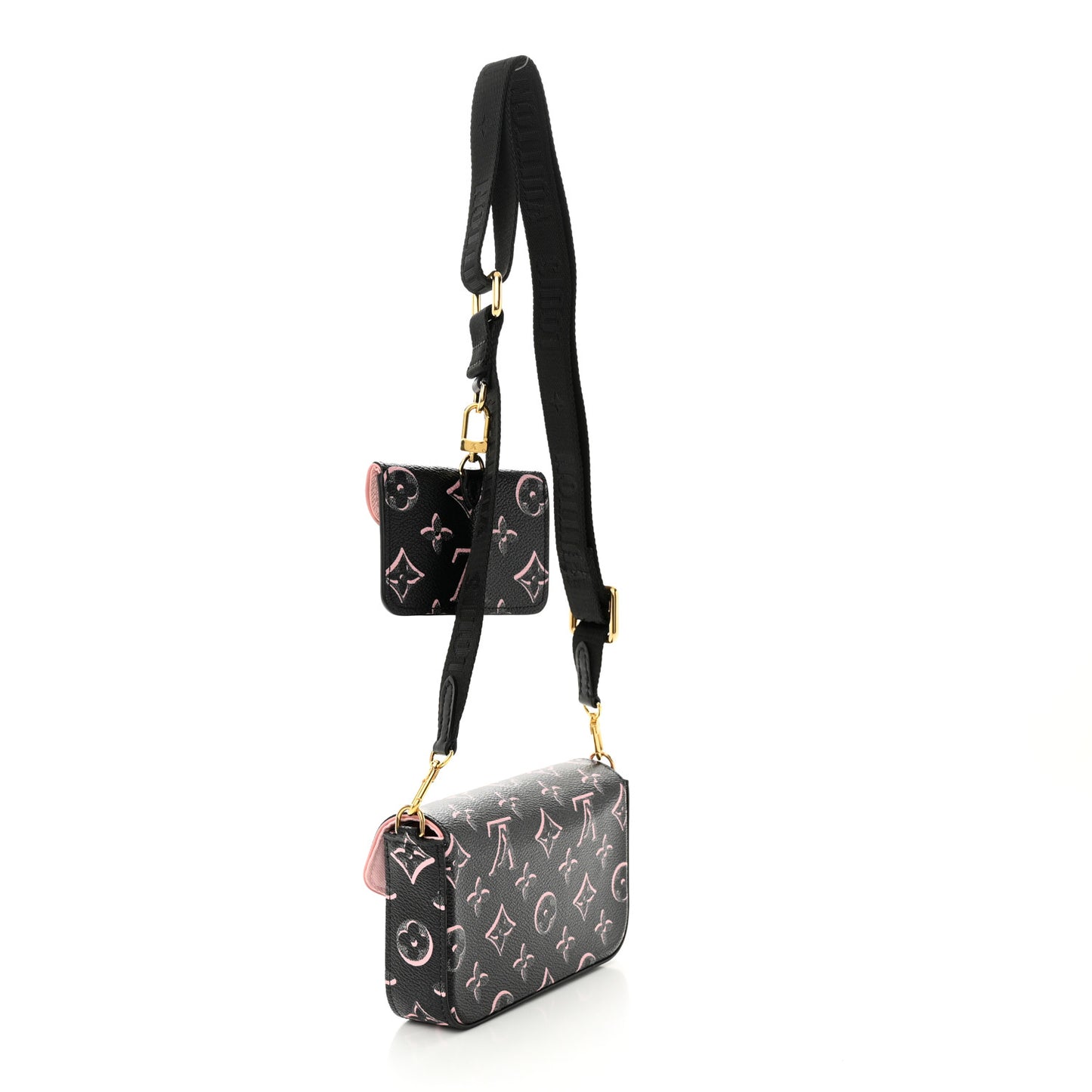 LOUIS VUITTON Monogram Fall For You Felicie Strap & Go Black