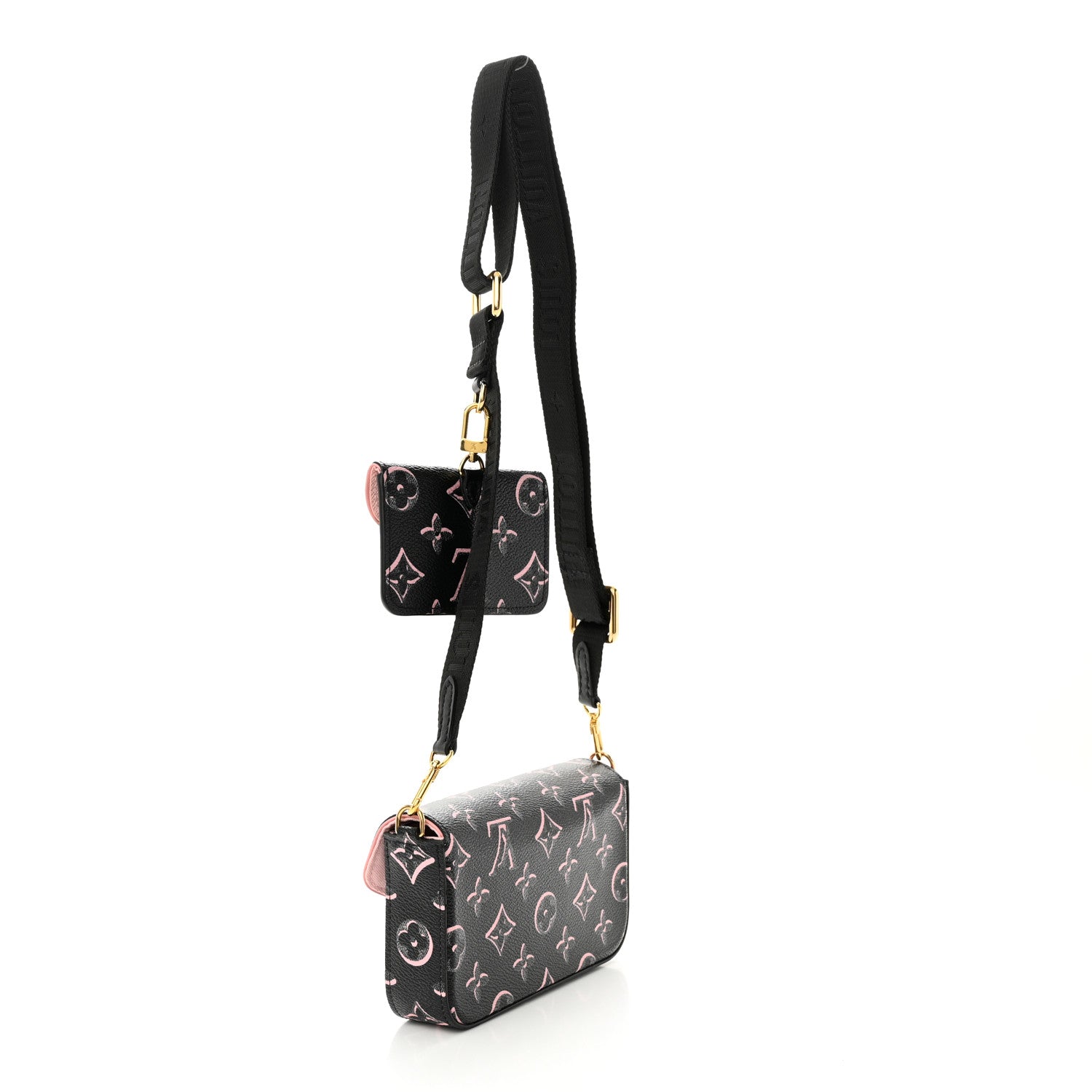 Louis Vuitton LOUIS VUITTON Monogram Fall For You Felicie Strap & Go Black 3 of 10