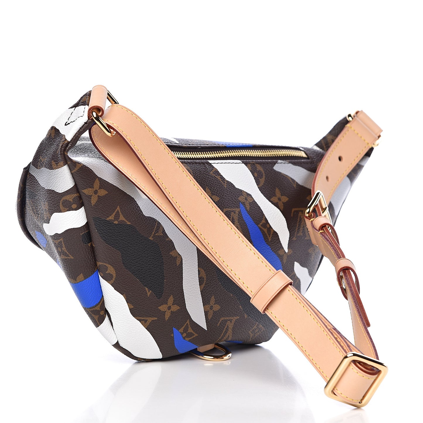 X LOL Monogram Bumbag Blue Silver