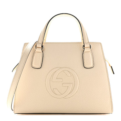 Gucci Dollar Calfskin Medium Soho Top Handle Satchel Ivoire 1 of 10