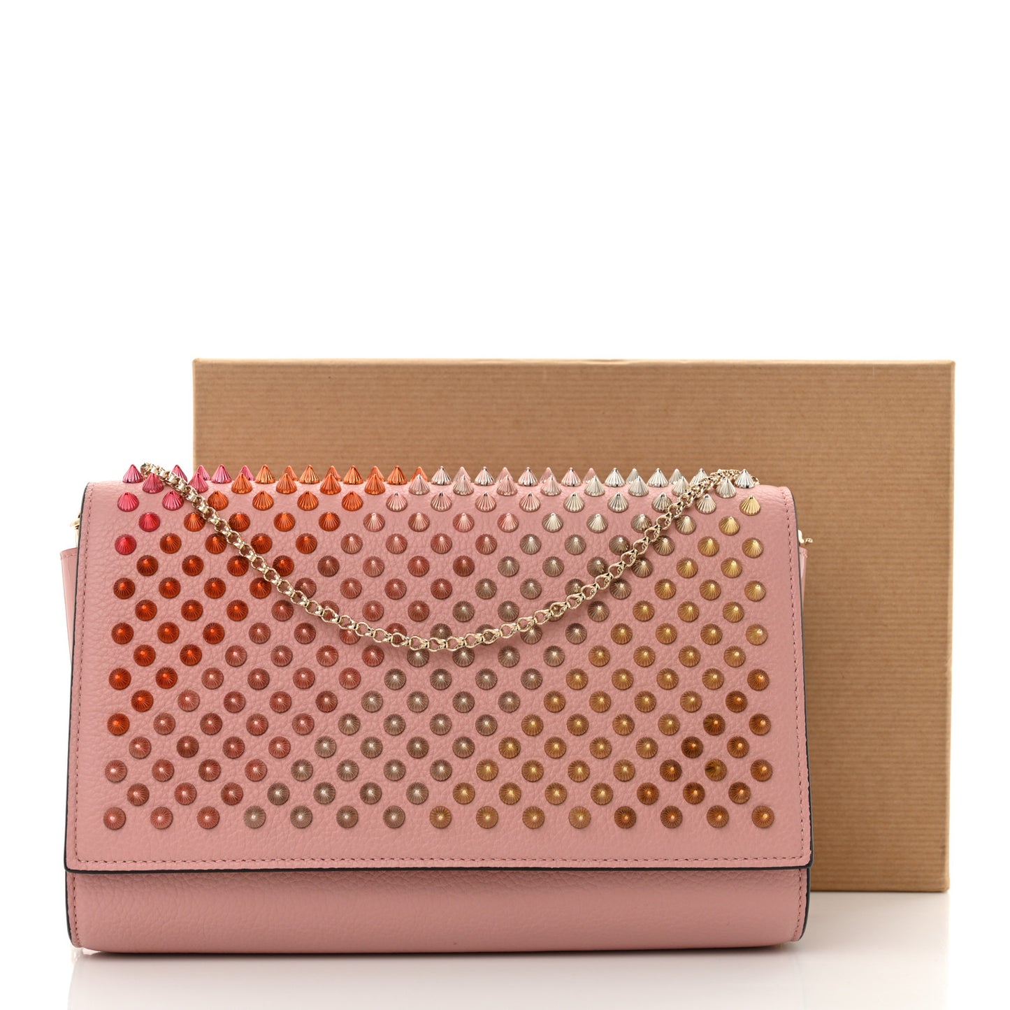 Calfskin Spikes Multimetal Paloma Clutch Voile