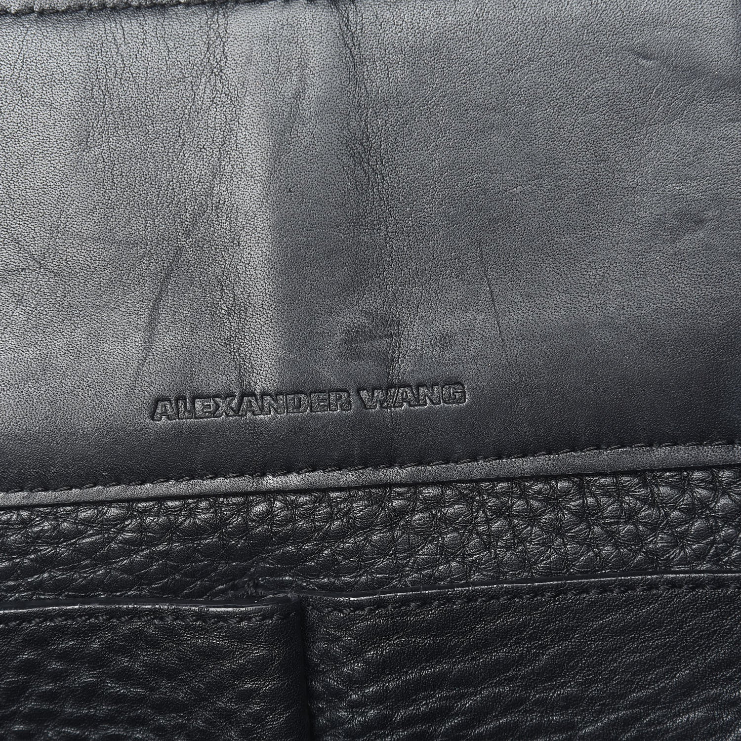 Alexander Wang Pebbled Calfskin Large Prisma Skeletal Tote Black Rose Gold Hardware 7 of 25