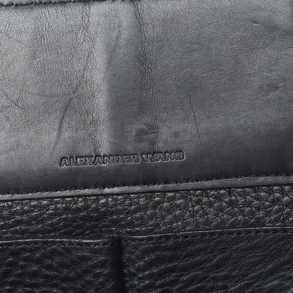 Alexander Wang Pebbled Calfskin Large Prisma Skeletal Tote Black Rose Gold Hardware 7 of 25