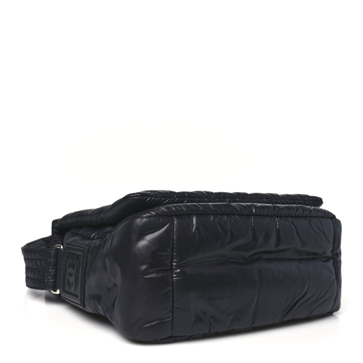 Nylon Small Coco Cocoon Messenger Bag Black