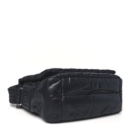 Chanel Nylon Small Coco Cocoon Messenger Bag Black 4 of 11