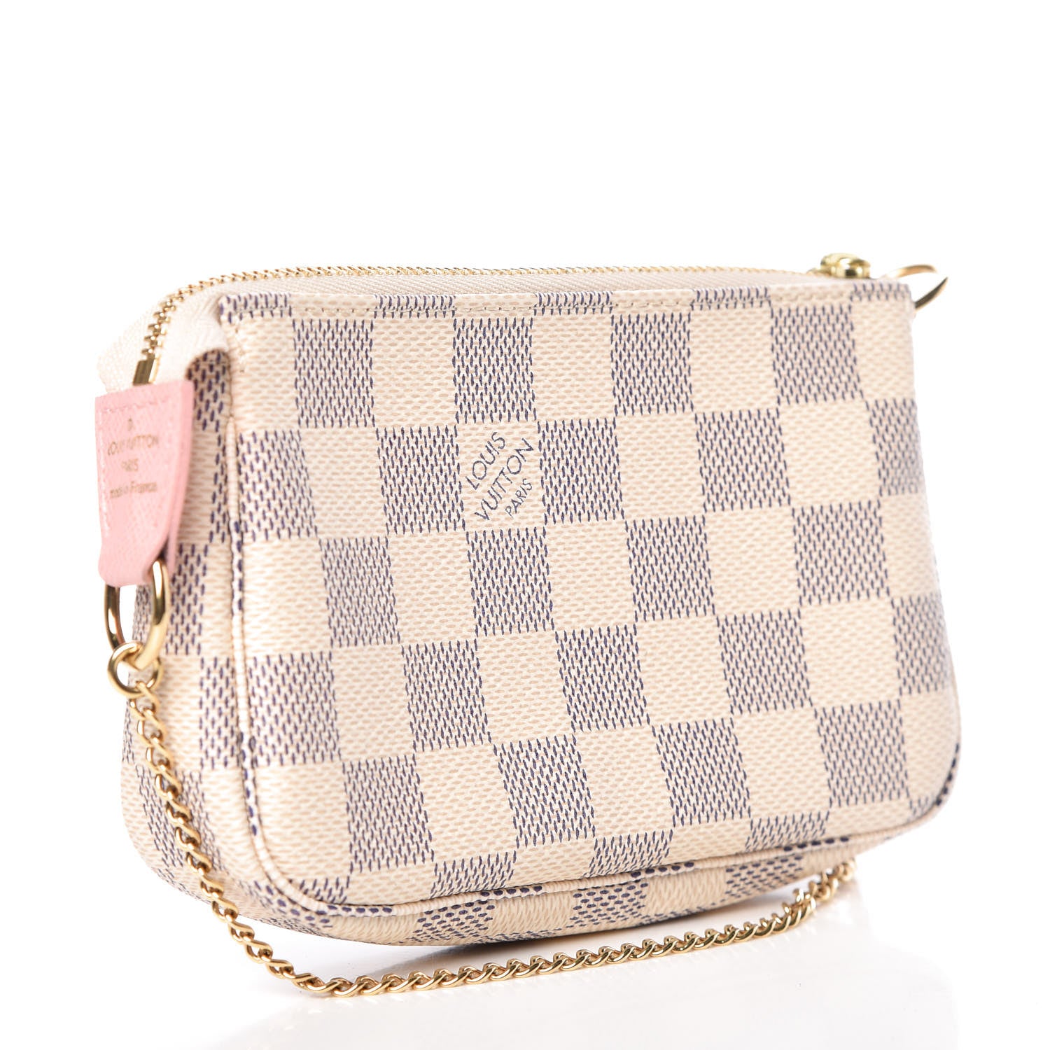 Louis Vuitton Damier Azur 2018 Christmas Animation Mini Pochette Accessories 3 of 9