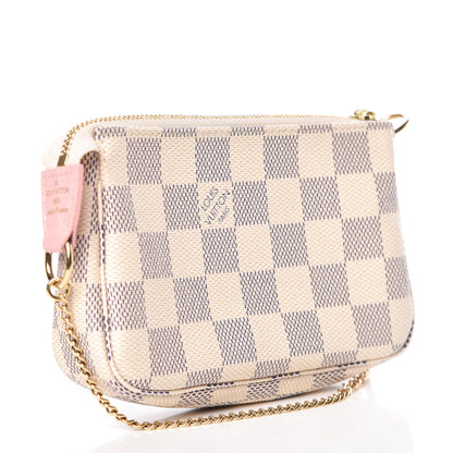 Louis Vuitton Damier Azur 2018 Christmas Animation Mini Pochette Accessories 3 of 9