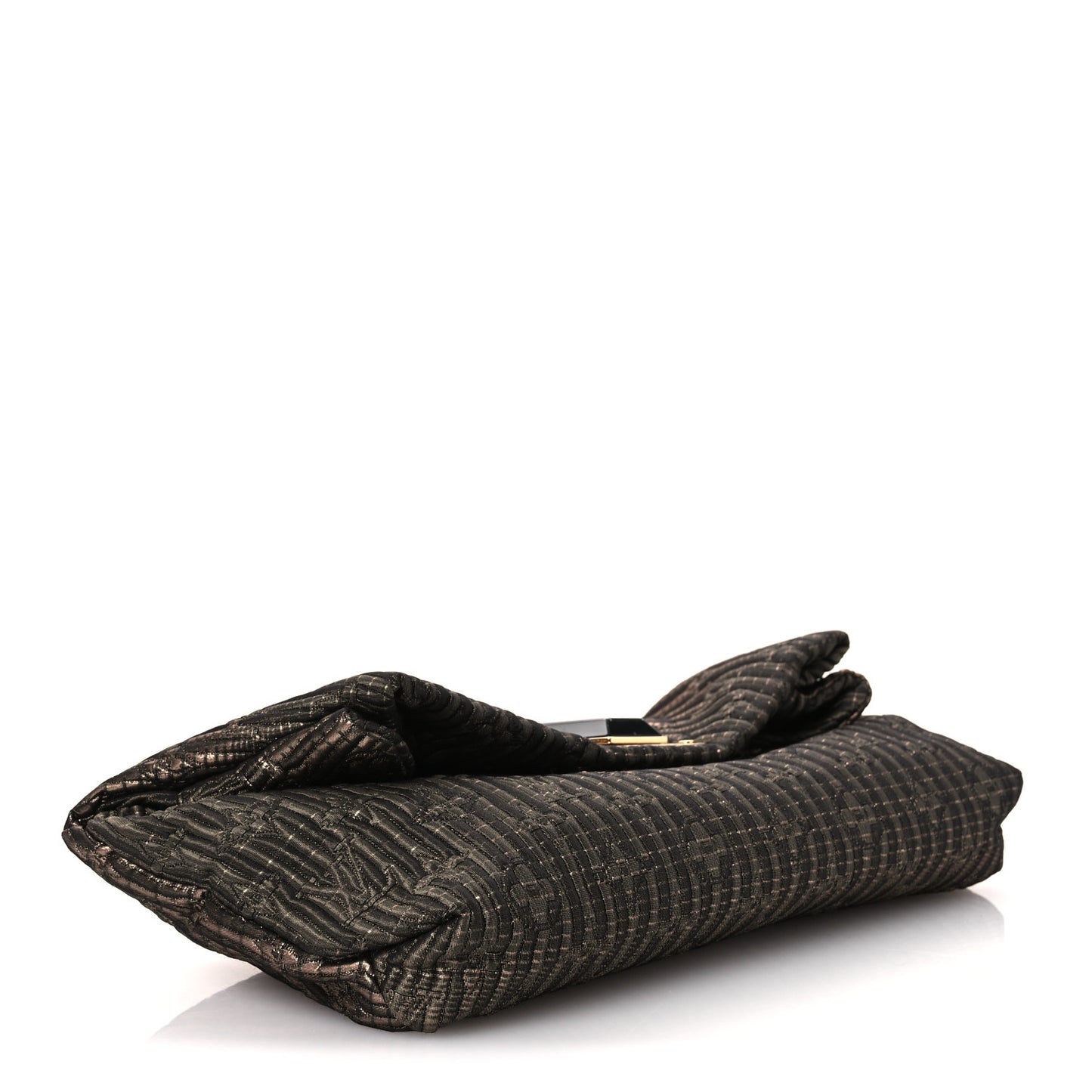 Jacquard Quilted Monogram Altair Clutch Bronze