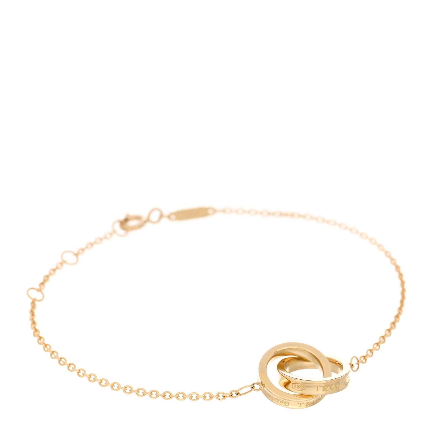 Tiffany 18K Yellow Gold 1837 Interlocking Circles Bracelet 1 of 3