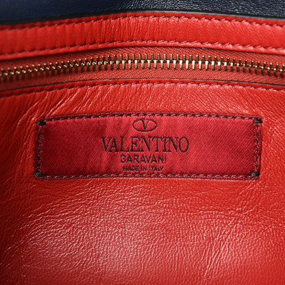 Valentino Garavani Nappa Rockstud Spike Wallet on Chain Marine 6 of 7
