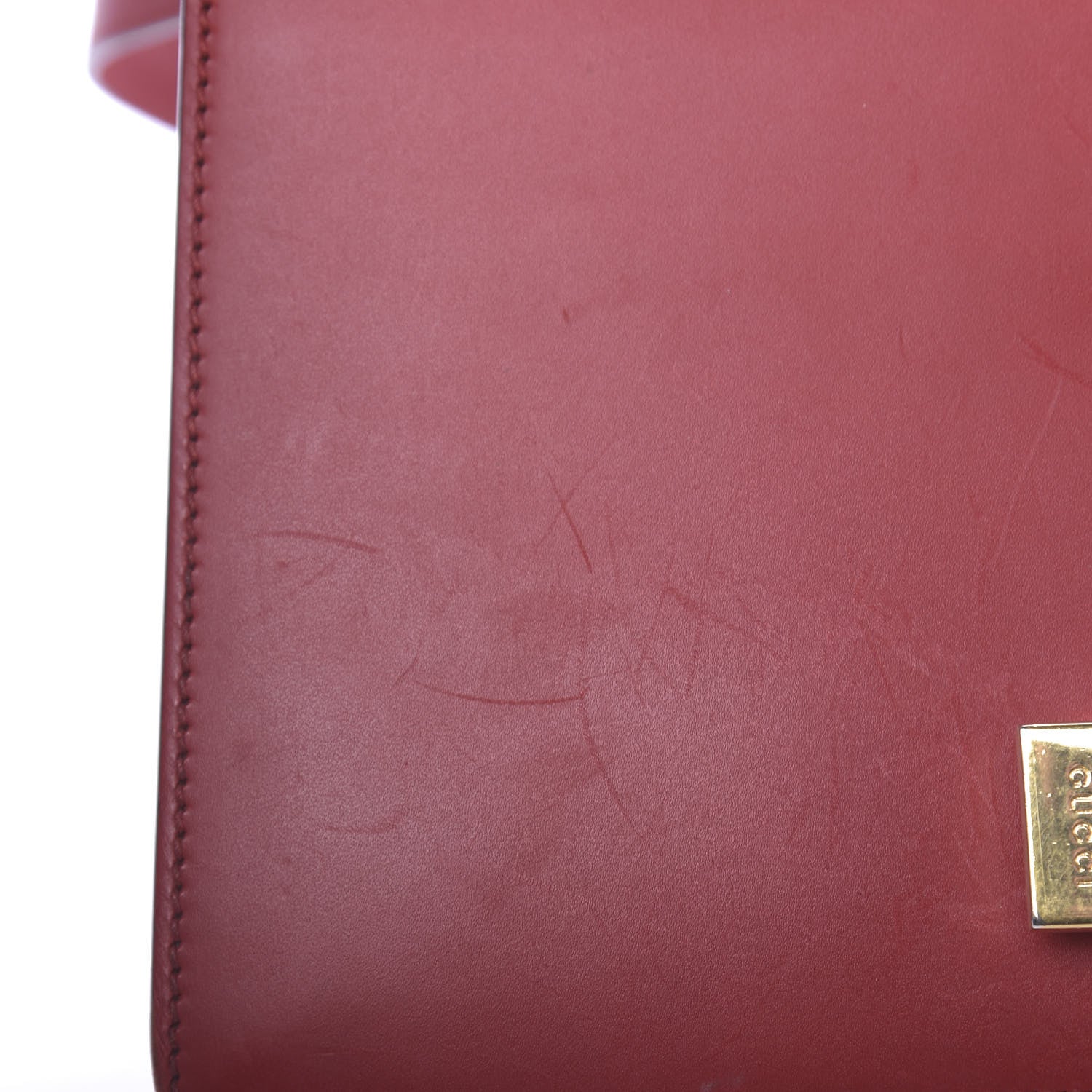 Gucci Calfskin Small Sylvie Shoulder Bag Hibiscus Red 14 of 15