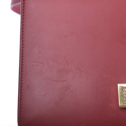 Gucci Calfskin Small Sylvie Shoulder Bag Hibiscus Red 14 of 15