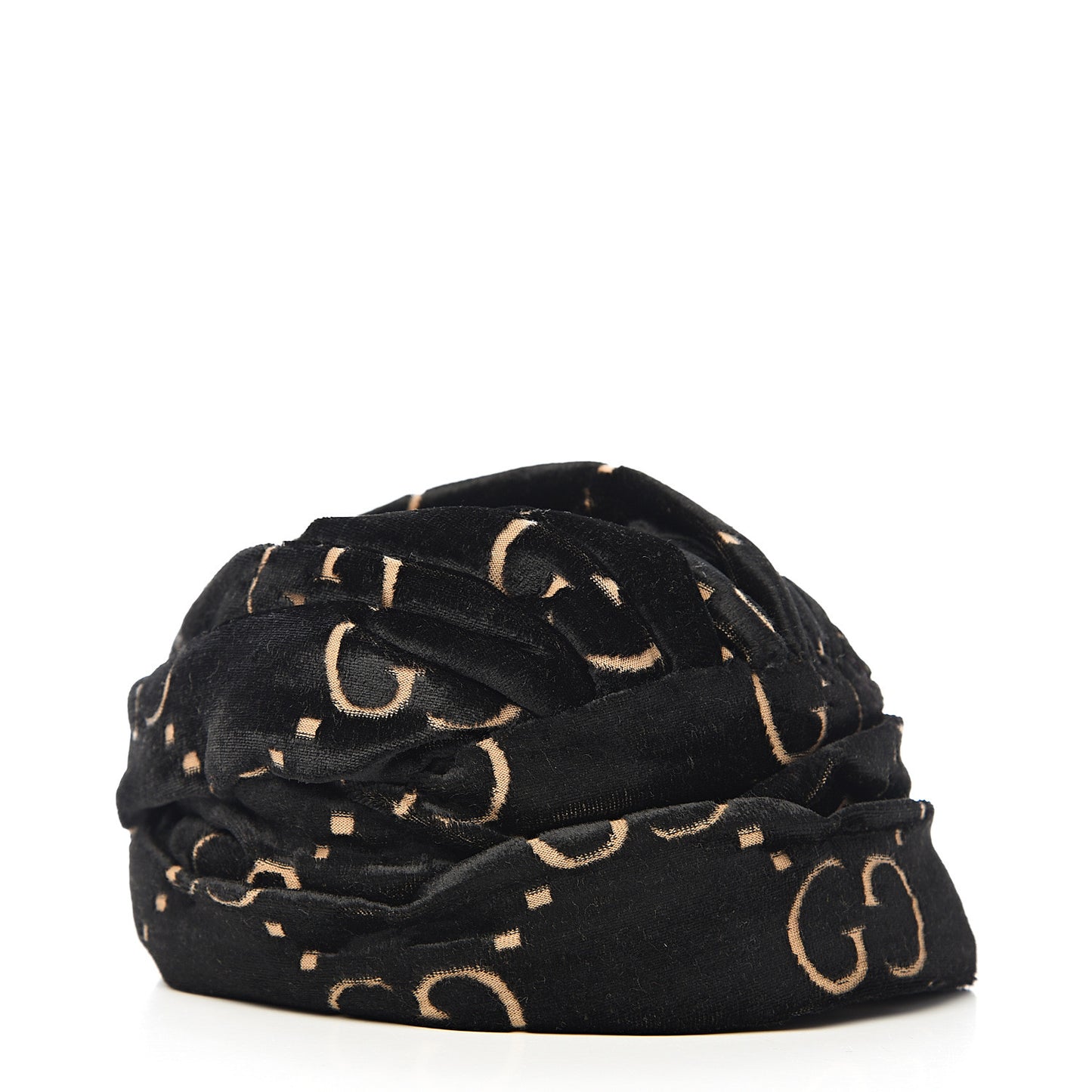 Velvet GG Monogram Turban S Black