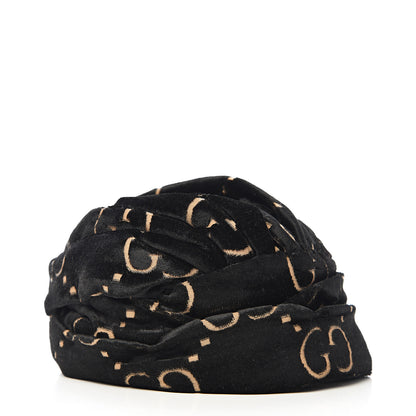 Gucci Velvet GG Monogram Turban S Black 2 of 5