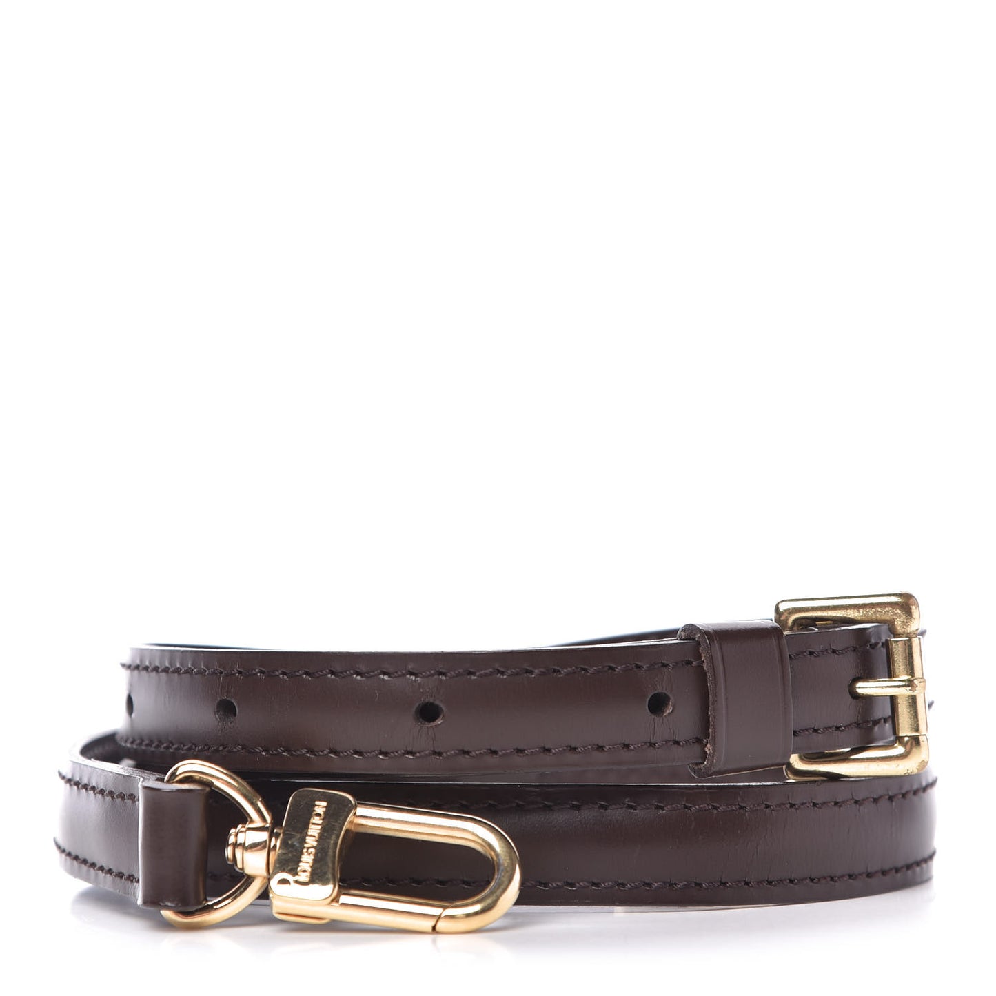 Calfskin Adjustable Speedy Bandouliere Shoulder Strap Brown