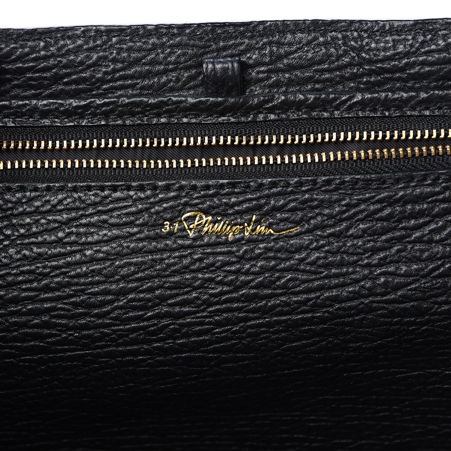 3.1 Textured Calfskin Medium Pashli Satchel Black