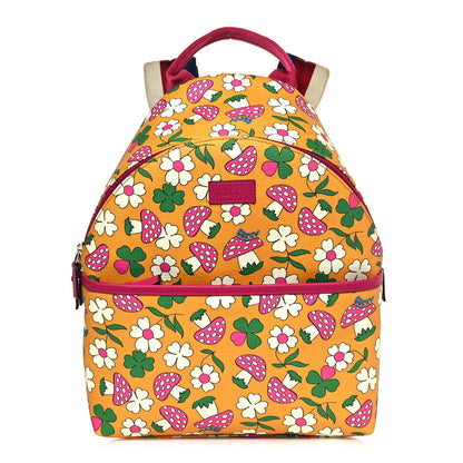 Gucci Canvas Childrens Flower Mushroom Print Backpack 1 of 9