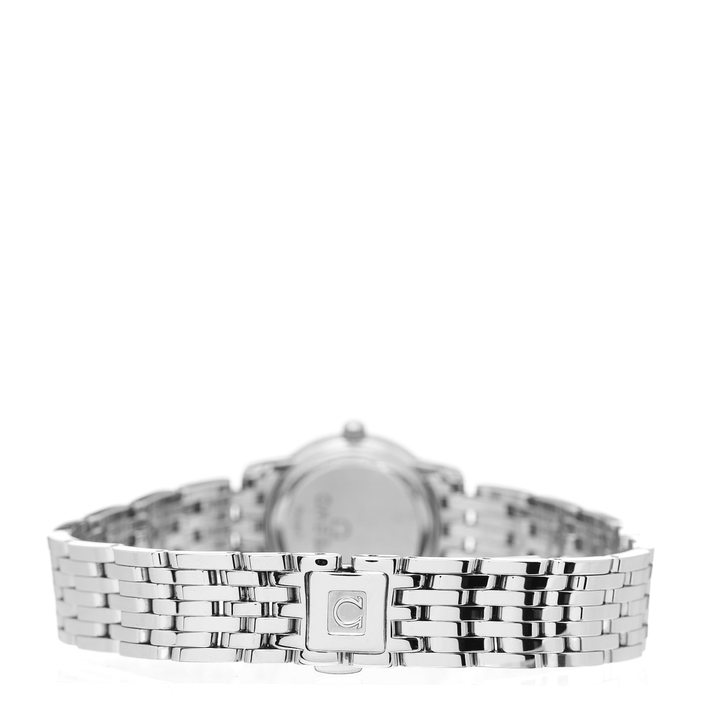 Stainless Steel Diamond Pink Mother of Pearl 22mm De Ville Quartz Watch 4570.75.00