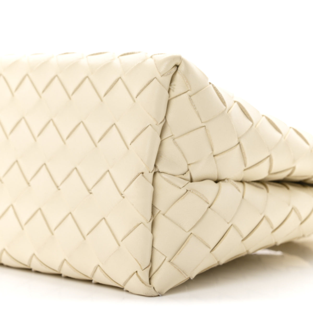 Nappa Intrecciato Small Andiamo Shoulder Bag Sea Salt